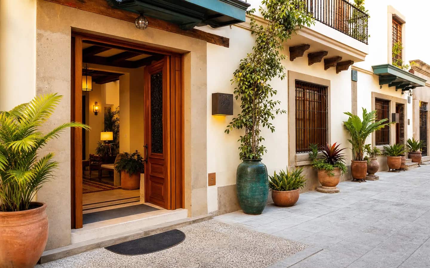 Luna Hospedaje Boutique: Entrada principal con ambiente tranquilo y llegada clara.