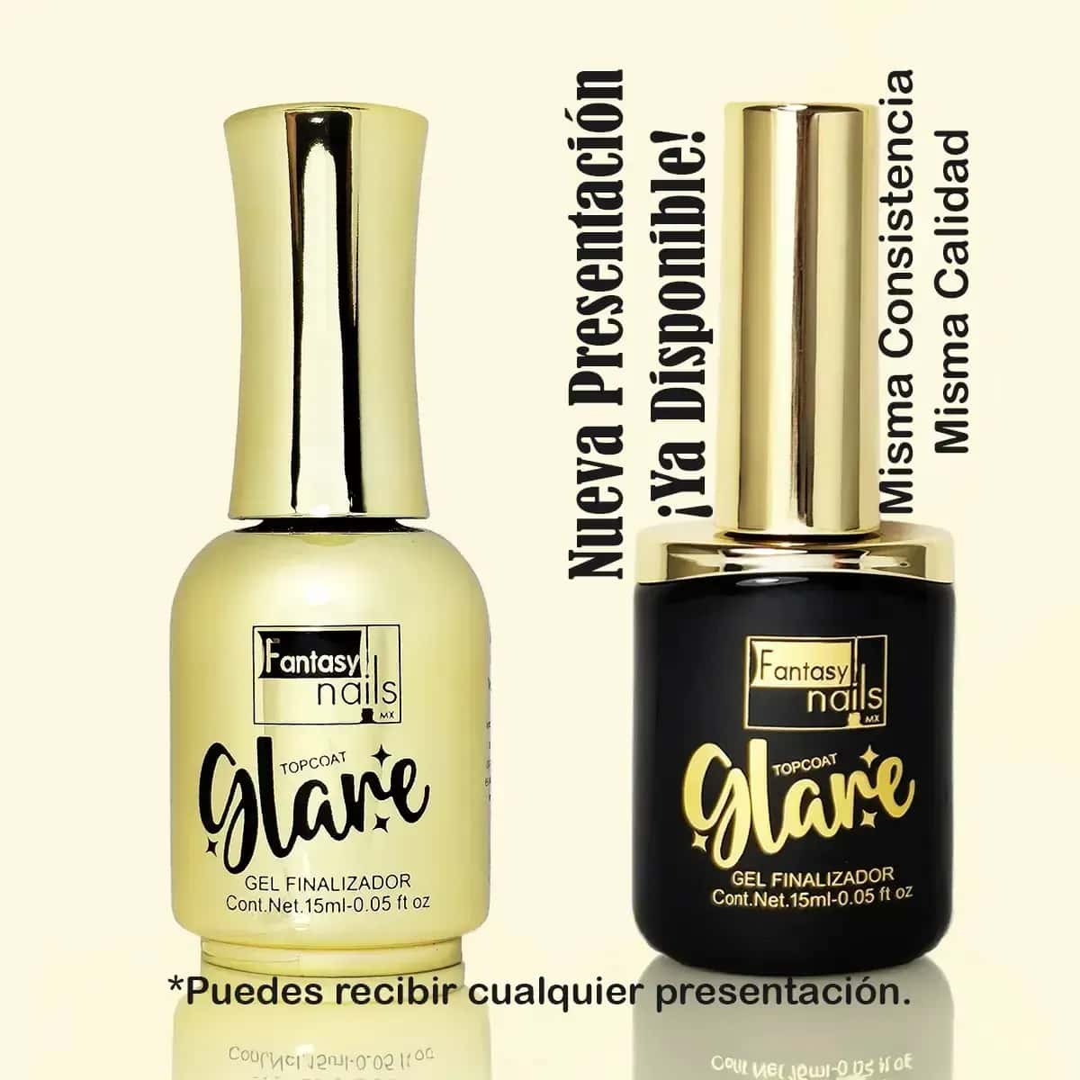 Top Coat Brillante Fantasy Nails Glare Gel Uv 15mL Ultra Brillo
